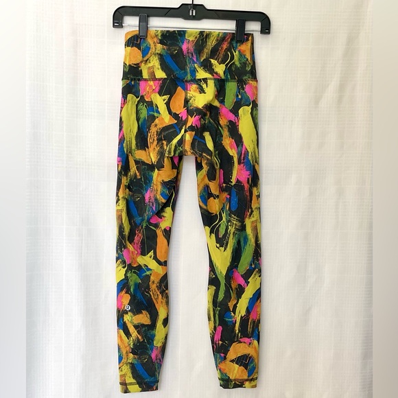 lululemon wunder train multicolor abstract invigorate high rise leggings - Picture 2 of 5